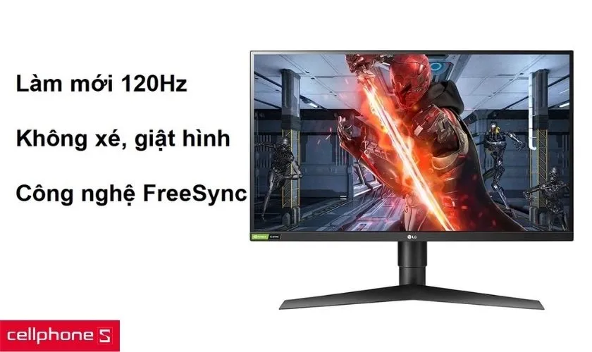 Tần số quét cao mang lại trải nghiệm game mượt mà