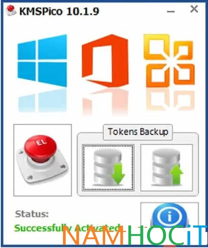 Màn hình xác nhận quá trình kích hoạt đã hoàn tất và hệ thống đã có bản quyền