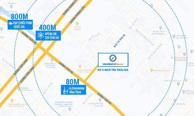 Hướng dẫn đến địa chỉ sửa chữa máy tính tại Thái Hà