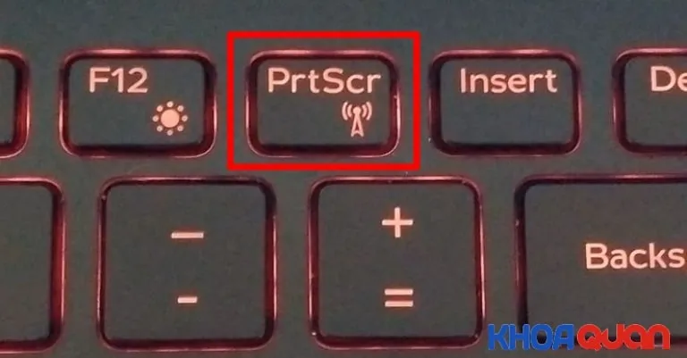 Sử dụng tổ hợp phím Fn + PrtScr để mở WiFi laptop Dell nhanh nhất