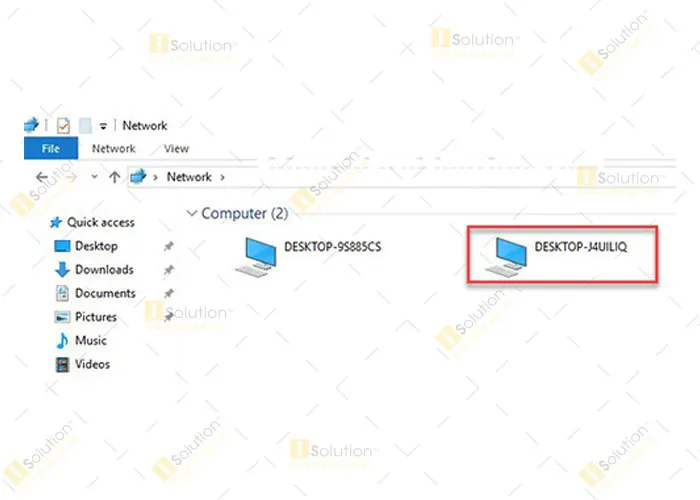 Máy tính đã xuất hiện thành công trong hệ thống Network