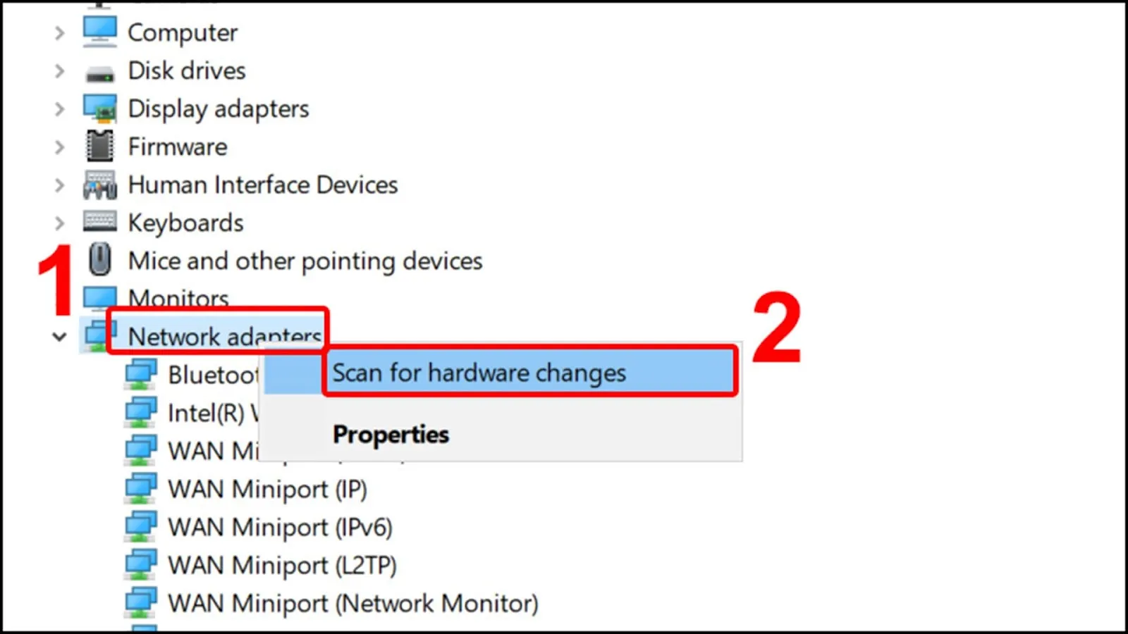 Gỡ và cài lại driver WiFi
