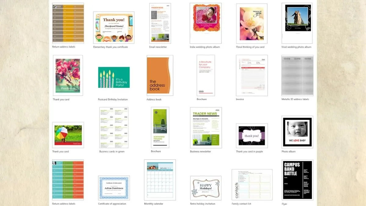 Công cụ text box trong Publisher