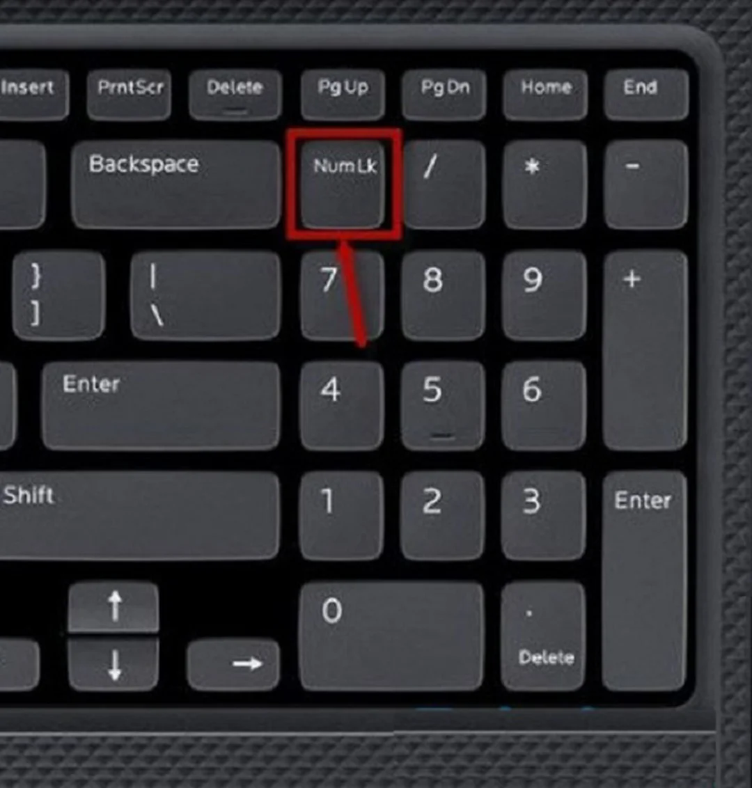 Kiểm tra phím NumLock khi mở khóa bàn phím laptop Dell mở khóa bàn phím laptop dell khi kiểm tra phím NumLock trên cụm số