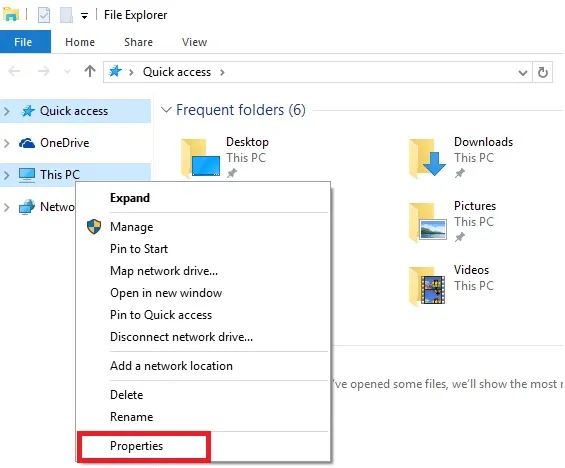 Mở lại mục Properties để kiểm tra trạng thái kích hoạt