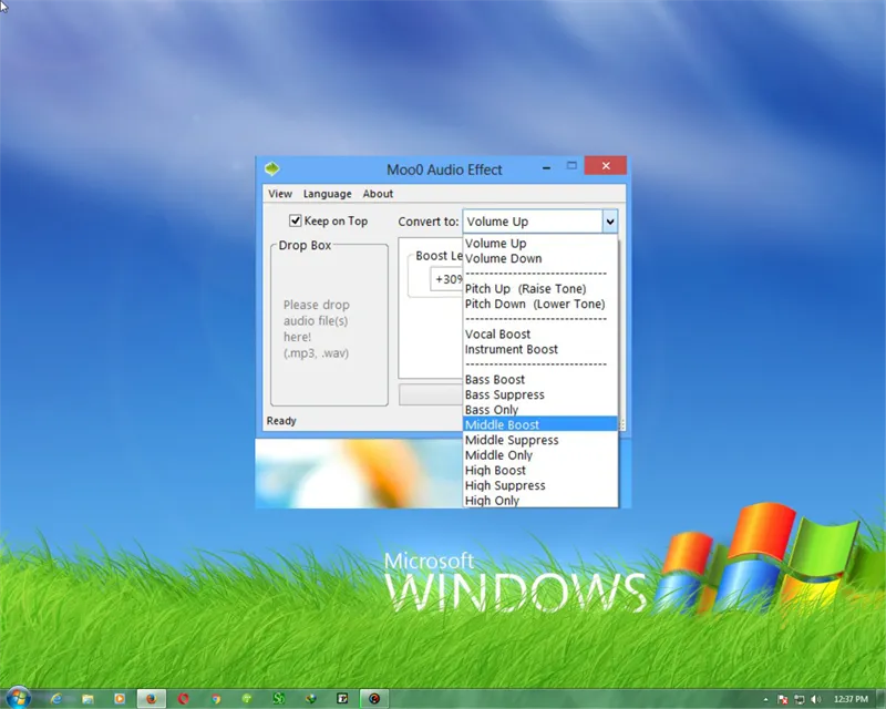 Giao diện Moo0 Audio Effect