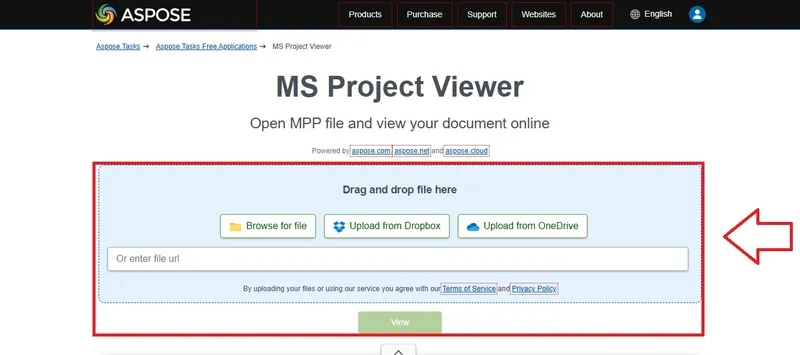 Aspose Project Viewer