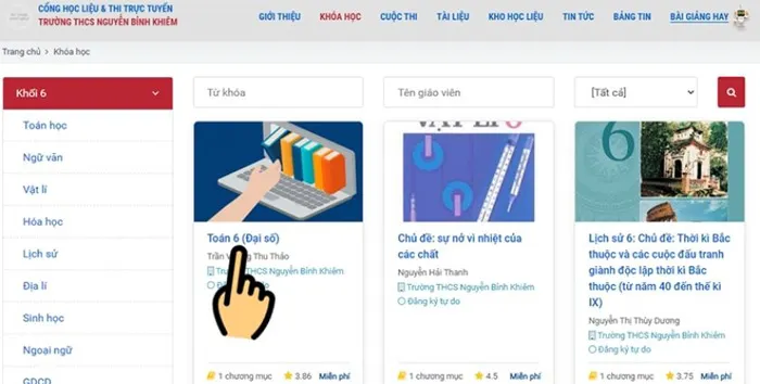 Nền tảng cung cấp nhiều bài giảng, tài liệu, cuộc thi