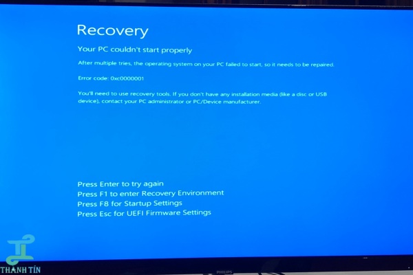 Tìm hiểu một số nguyên nhân gây máy tính lỗi Recovery