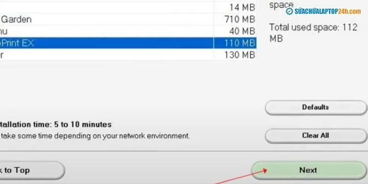 Nhấn kết thúc để hoàn tất quá trình cài đặt