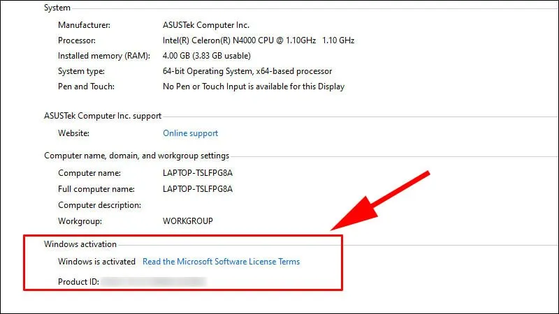Nhập lệnh CMD trong hướng dẫn kiểm tra win bản quyền