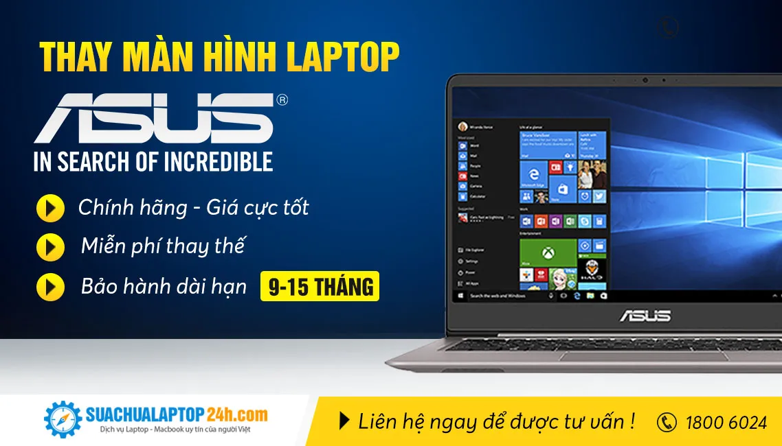 Thay màn hình laptop Asus chuyên nghiệp
