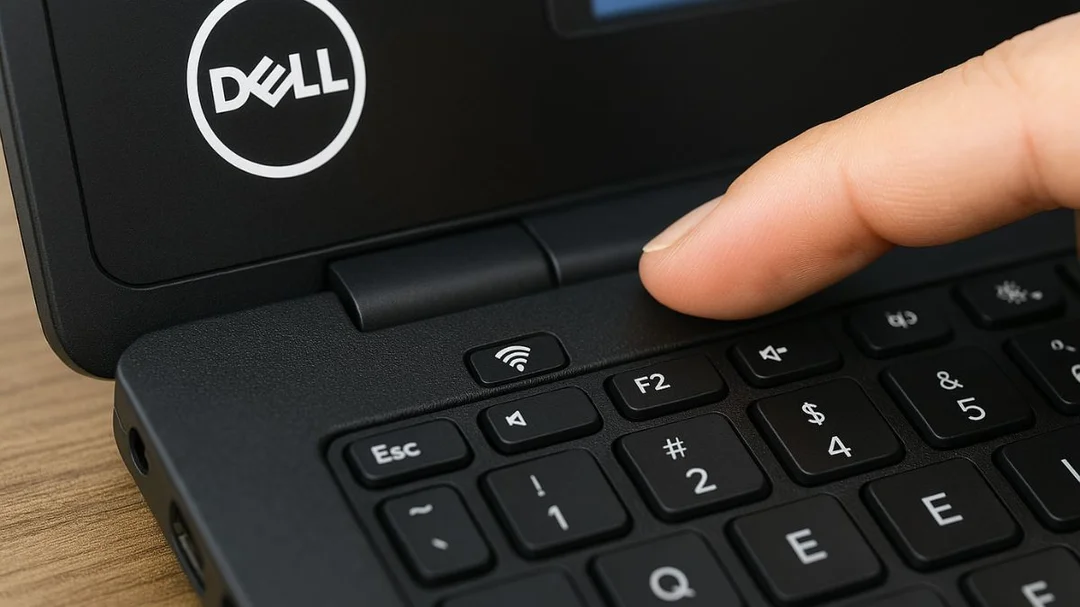 Bật WiFi laptop Dell bằng phím tắt Fn nút mở wifi trên laptop dell bằng phím tắt Fn