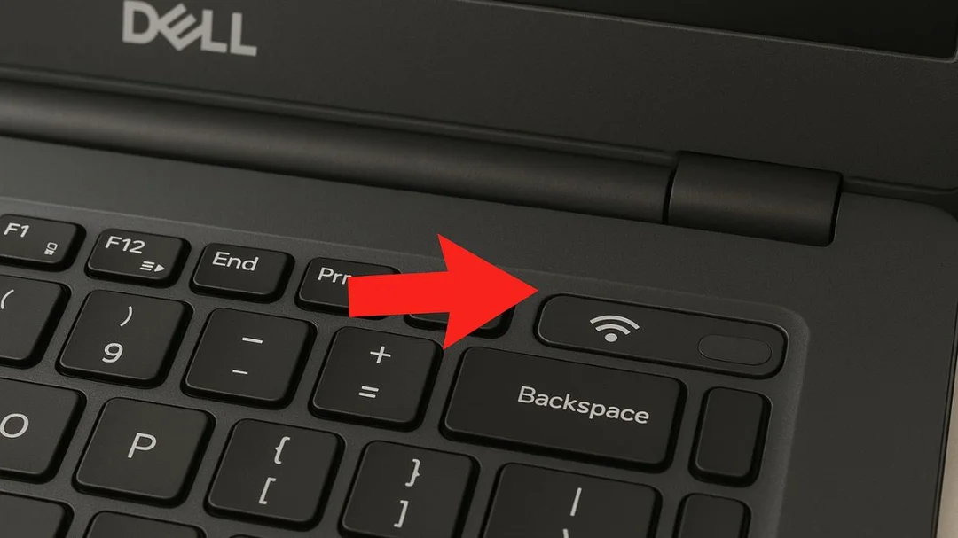 Vị trí nút mở WiFi trên laptop Dell nút mở wifi trên laptop dell nằm ở đâu trên bàn phím