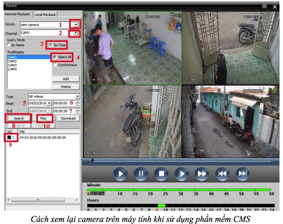 phan mem CMS xem camera tren may tinh