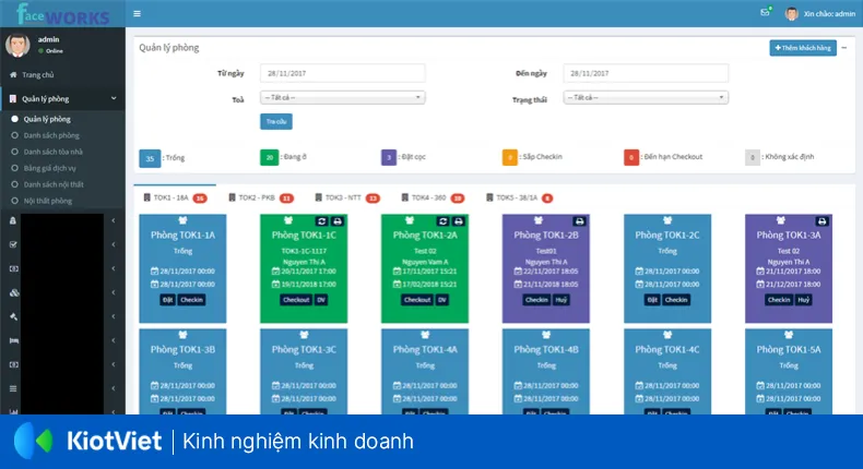 Giao diện phần mềm FaceWorks