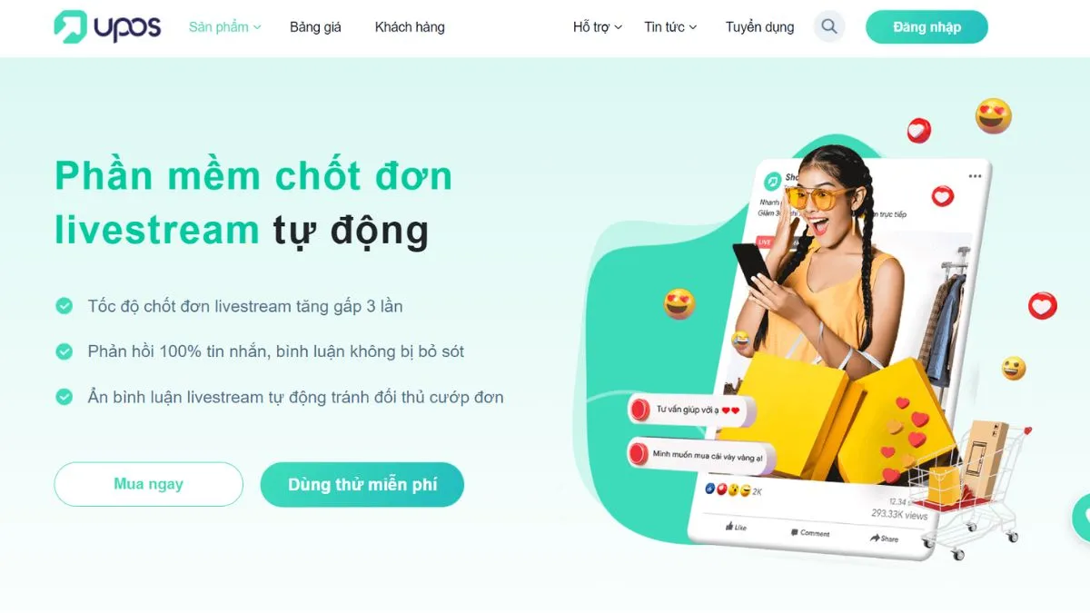 UPOS - Phần mềm quản lý bán hàng chuyên nghiệp