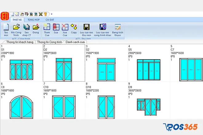 ACT - Phần mềm sản xuất cửa nhôm xingfa trên điện thoại