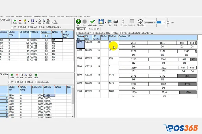 Phần mềm nhôm kính Opera Job Manager