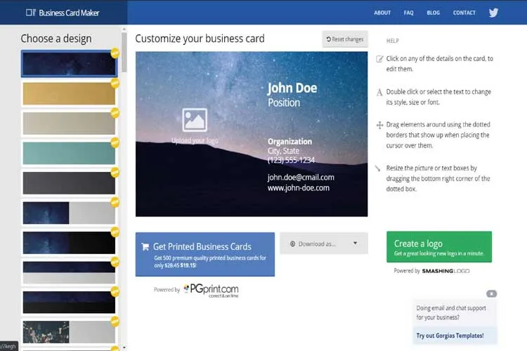 Công cụ thiết kế tự do của PsPrint cho phép sắp xếp các thành phần linh hoạt