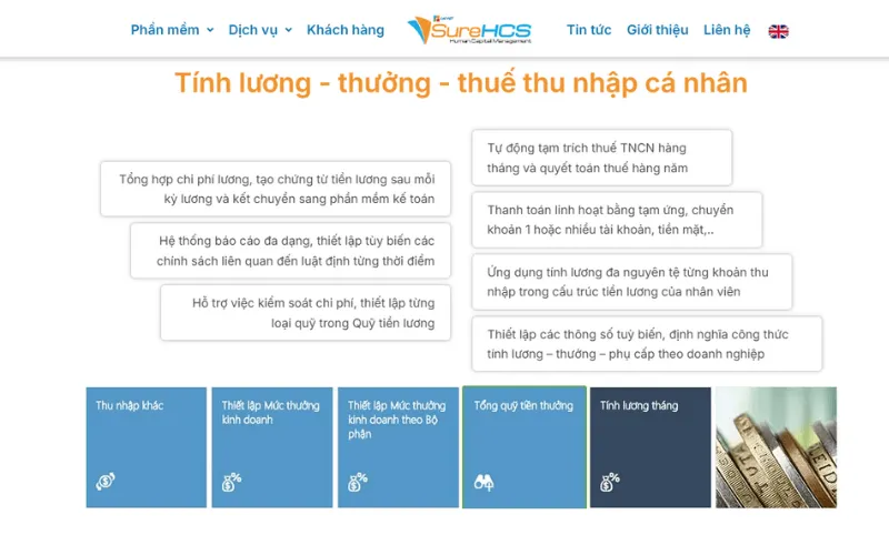 Phần mềm quản lý lương Lạc Việt SureHCS