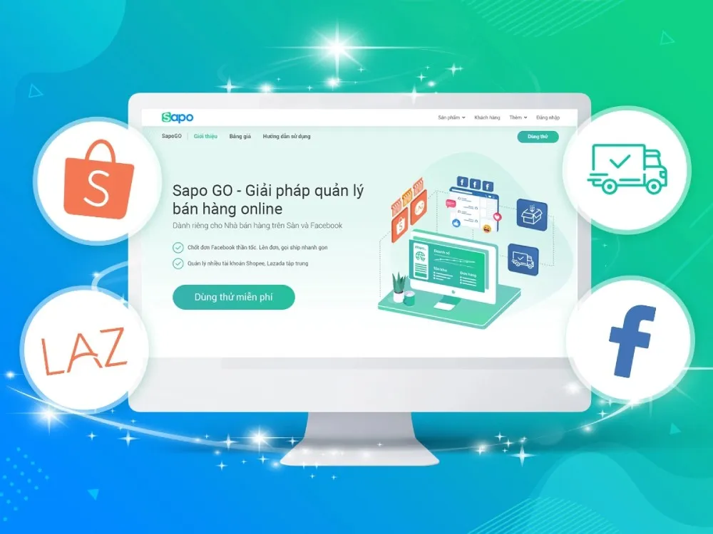 Phần mềm trả lời tin nhắn fanpage Sapo Go