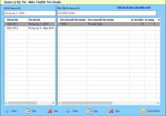 Màn hình chính của phần mềm Lino