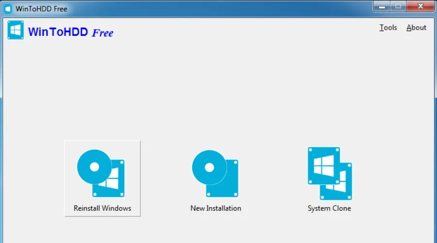 Phần mềm WinToHDD là công cụ hỗ trợ cài lại Windows 10 cực kỳ phổ biến và hiệu quả hiện nay