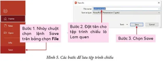 Lưu file PowerPoint