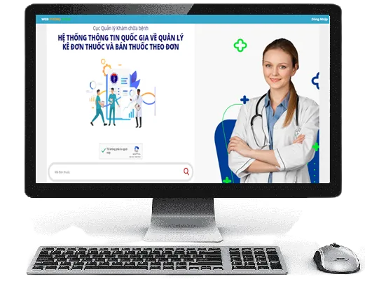 Giao diện phần mềm Webphongkham hỗ trợ kê đơn thuốc điện tử và liên thông dữ liệu