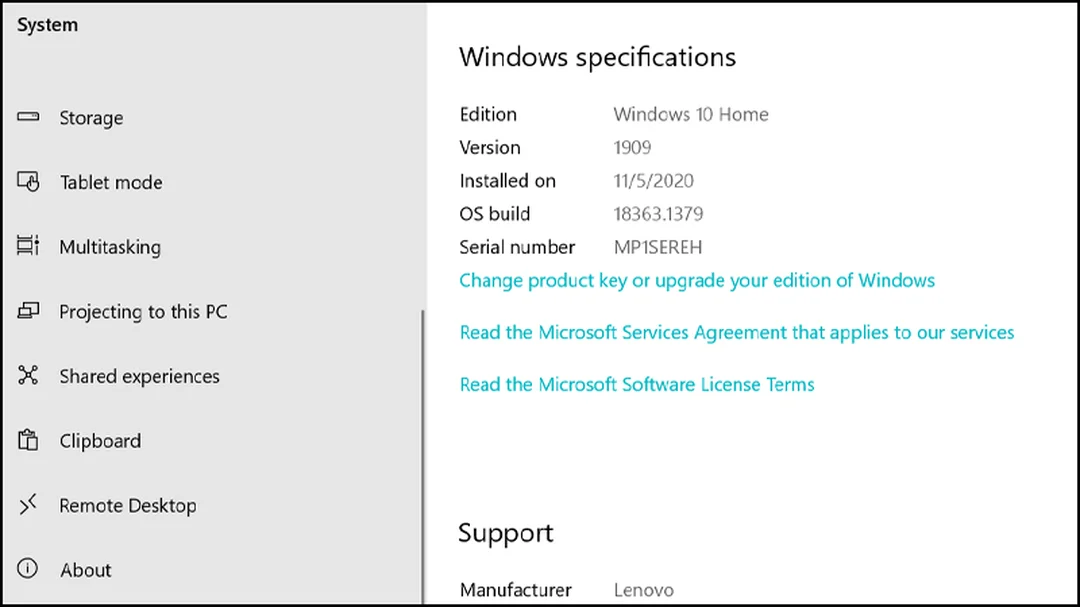 Kiểm tra thông tin Windows 10 trước khi đặt lại mật khẩu quên mật khẩu laptop win 10 kiểm tra phiên bản và tài khoản Windows
