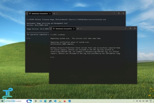 Quét DISM khắc phục lỗi tắt máy tính rồi tự bật lại Win 10