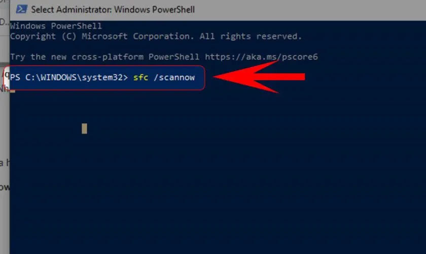 Quét và khôi phục file hệ thống bị lỗi