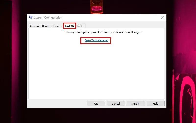 tắt phần mềm khởi động