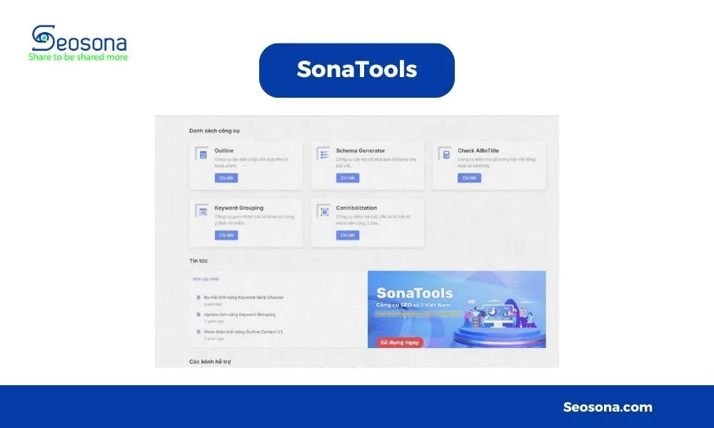 Giao diện SonaTools