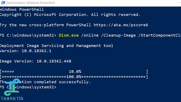 Dùng Dism chữa tệp bị hỏng trong Windows 10
