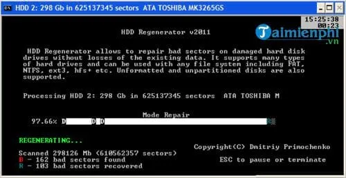 Sử dụng phần mềm chuyên dụng để kiểm tra lỗi vật lý trên ổ đĩa