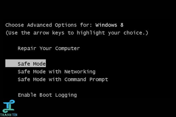 Sử dụng Safe Mode để khắc phục máy tính bị lỗi Recovery Win 11