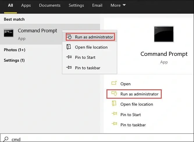 Sử dụng System File Checker (SFC)