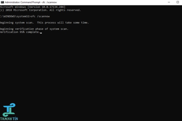 Sử dụng System File Checker để khắc phục font chữ