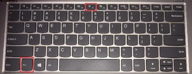 Phím tắt chế độ máy bay trên bàn phím HP