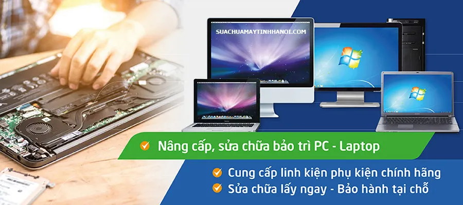 Dịch vụ sửa laptop chuyên nghiệp tại Hà Nội