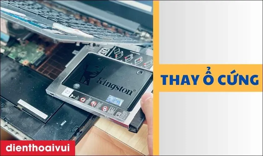 Quy trình thay thế ổ cứng SSD cho laptop