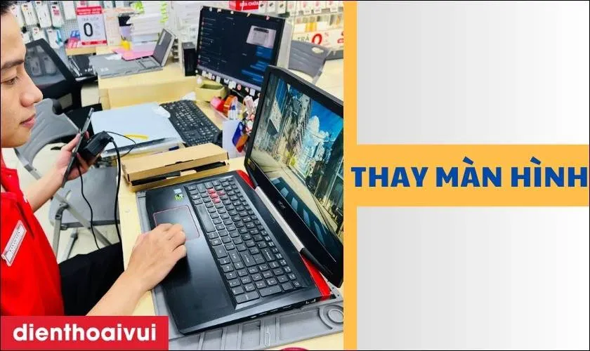 Kiểm tra chất lượng màn hình sau khi thay thế