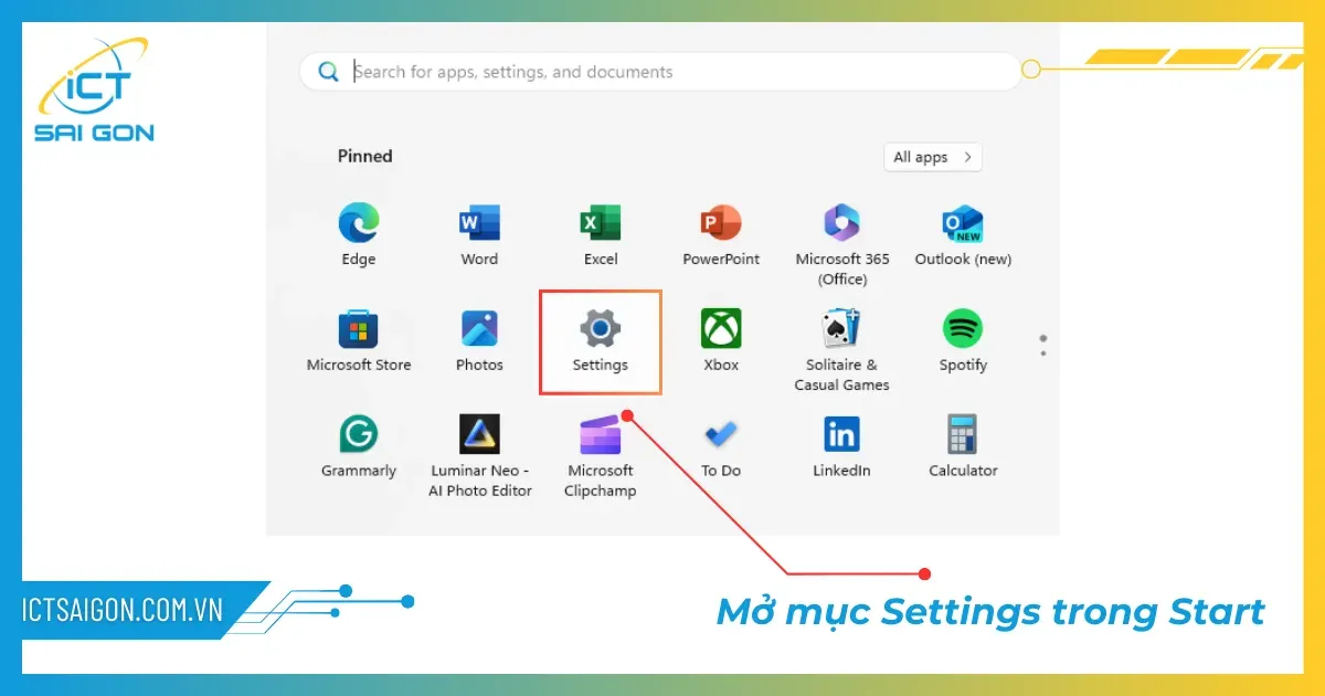 Cách mở Settings để xử lý sự cố không nhìn thấy máy khác trong mạng LAN Win 10