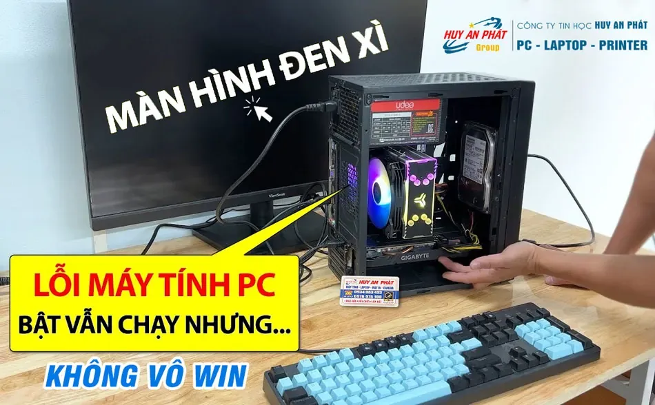 Khắc phục lỗi màn hình đen trên máy tính bàn quận Tân Phú