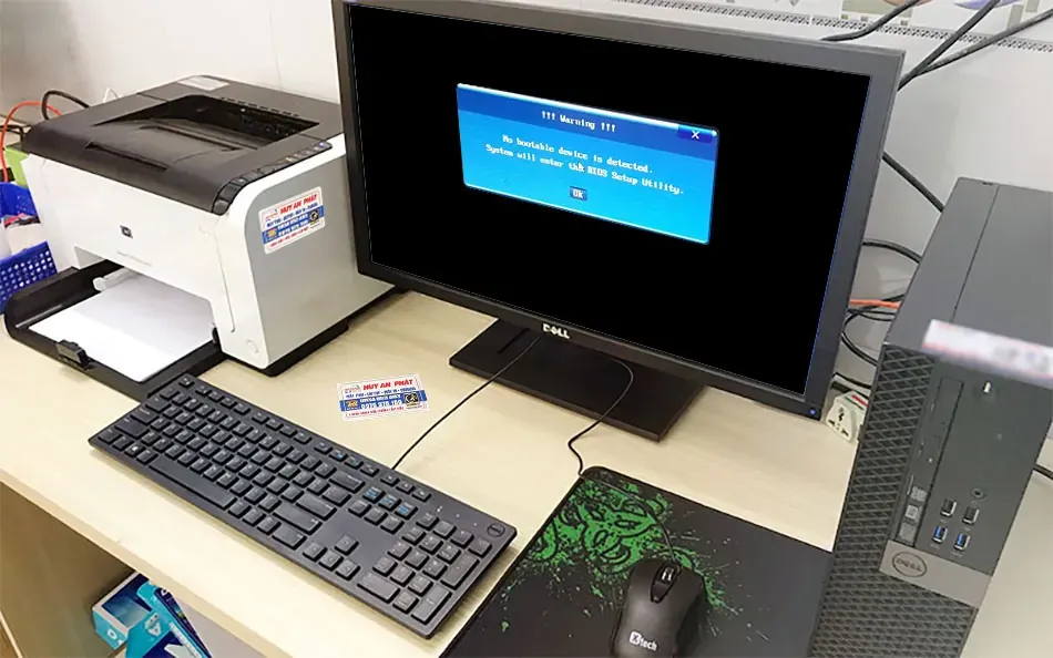 Xử lý lỗi No bootable device detected trên máy tính