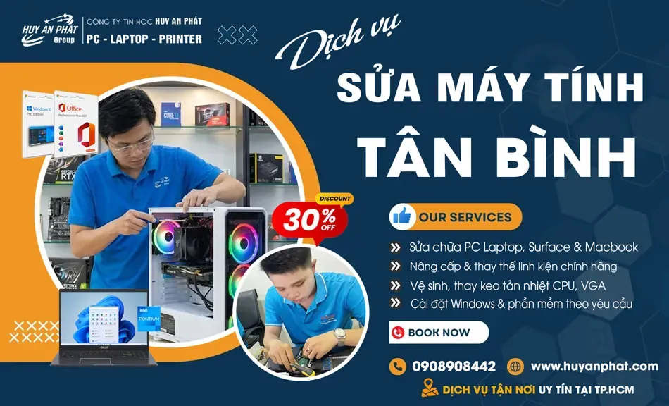 Sửa Máy Tính Tại Nhà Tân Bình