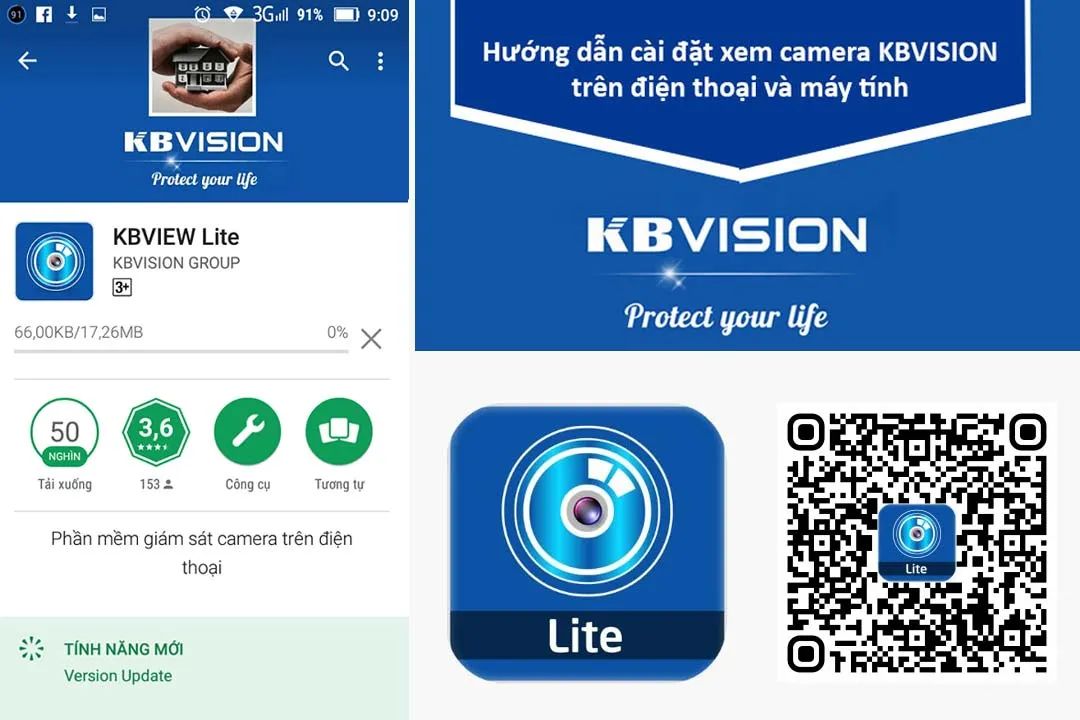 Biểu tượng ứng dụng KBView Lite trên các kho ứng dụng di động