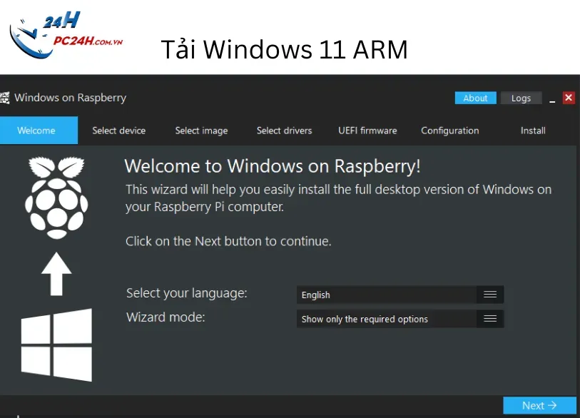 Tải bản build Windows dành riêng cho kiến trúc chip ARM của Apple